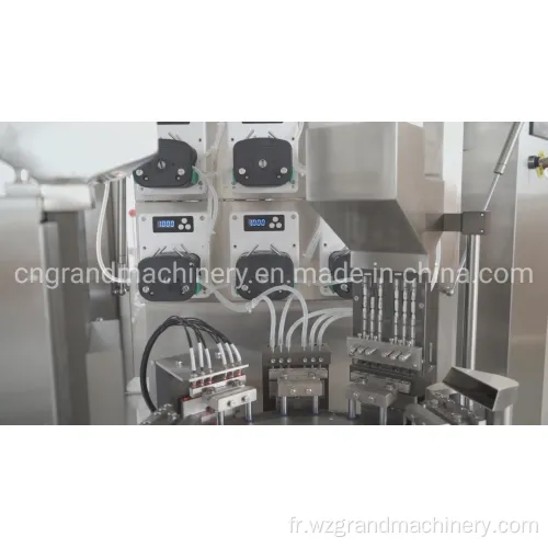 Machine de remplissage de capsules liquides avec aspirateur NJP-260